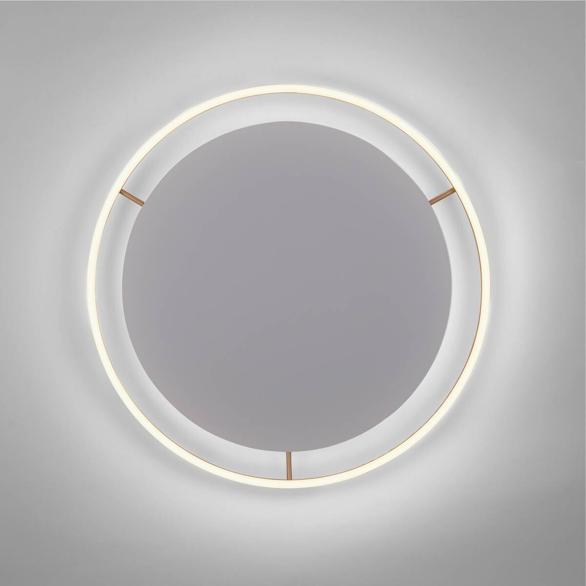 Just Light LED-Deckenleuchte RITUS 15392-60 messing weiß Metall H/D: ca. 5,3x58,5 cm 1 Brennstellen