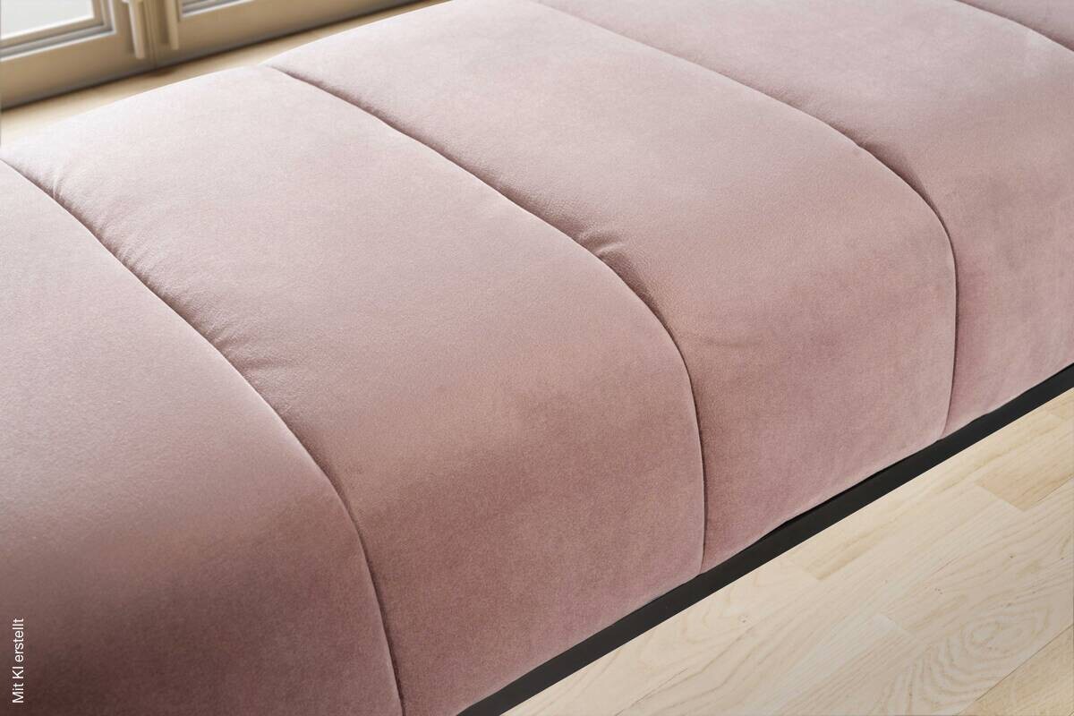Sitzbank rosa Polyester B/H/T: ca. 108x40x40 cm