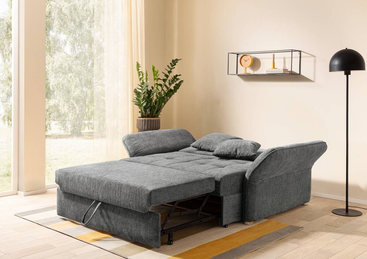 Schlafsofa grau Polyester B/H/T: ca. 191x84x105 cm
