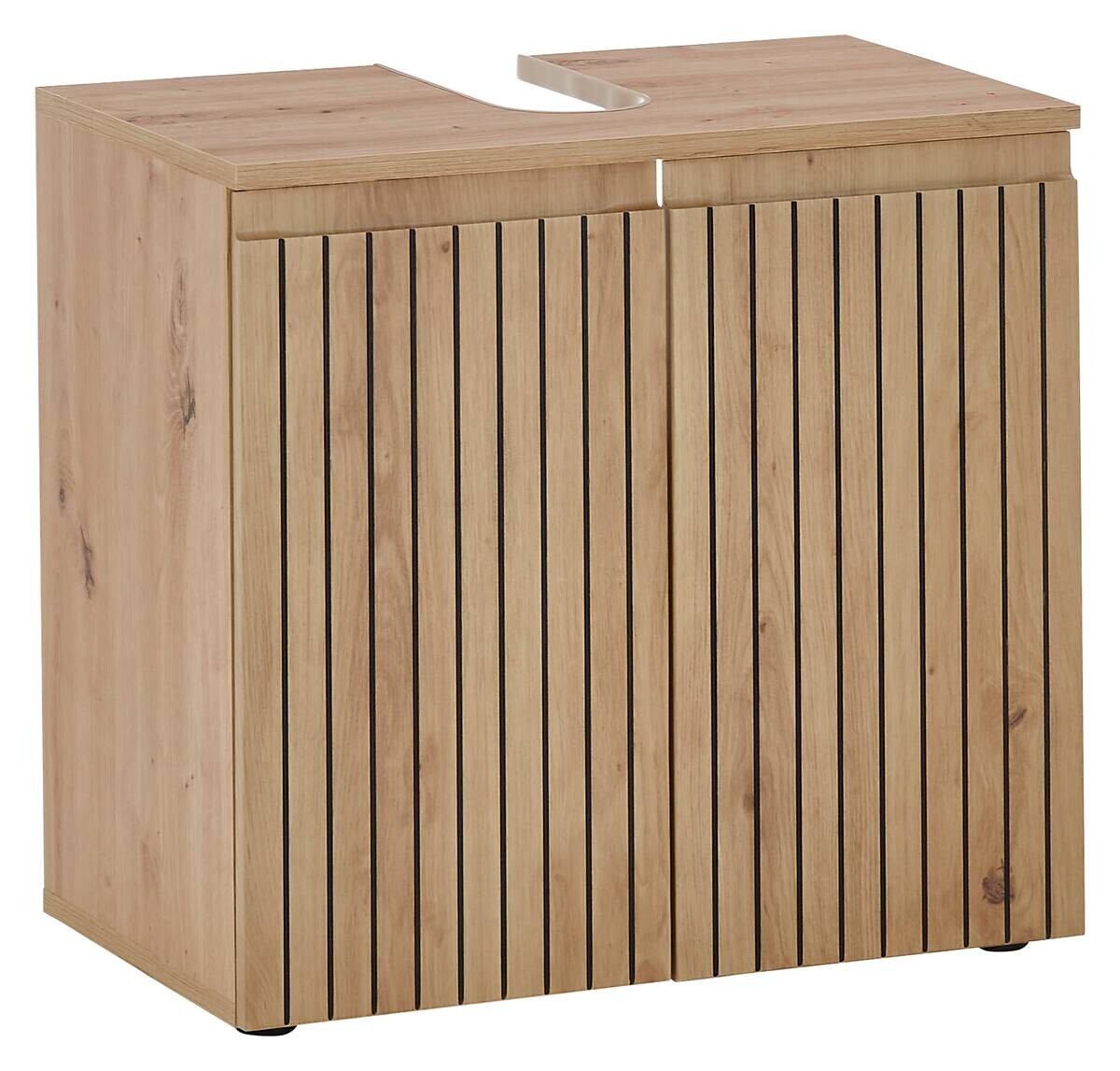 Waschbeckenunterschrank Austin Artisan Oak Nachbildung B/H/T: ca. 60x57x36 cm
