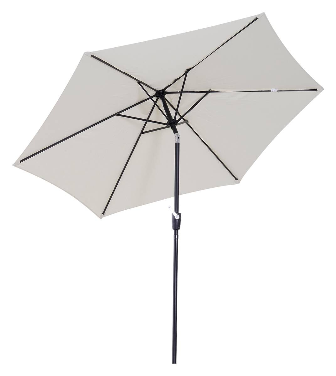 Outsunny Sonnenschirm beige Aluminium B/H/L/S/D: ca. 260x235x260x3,8x270 cm