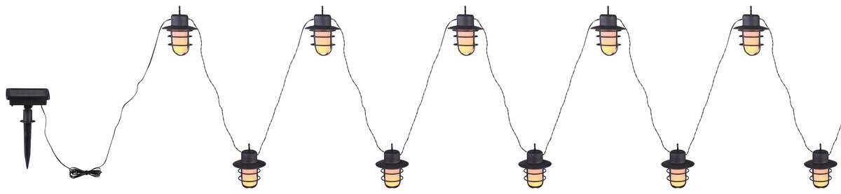 Solarleuchte schwarz L: ca. 536 cm