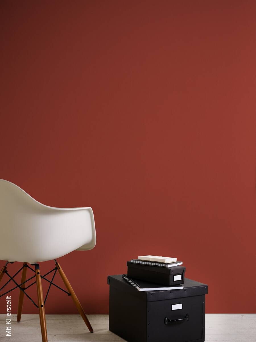 Livingwalls Vliestapete Best of Vlies Uni rot B/L: ca. 53x1005 cm