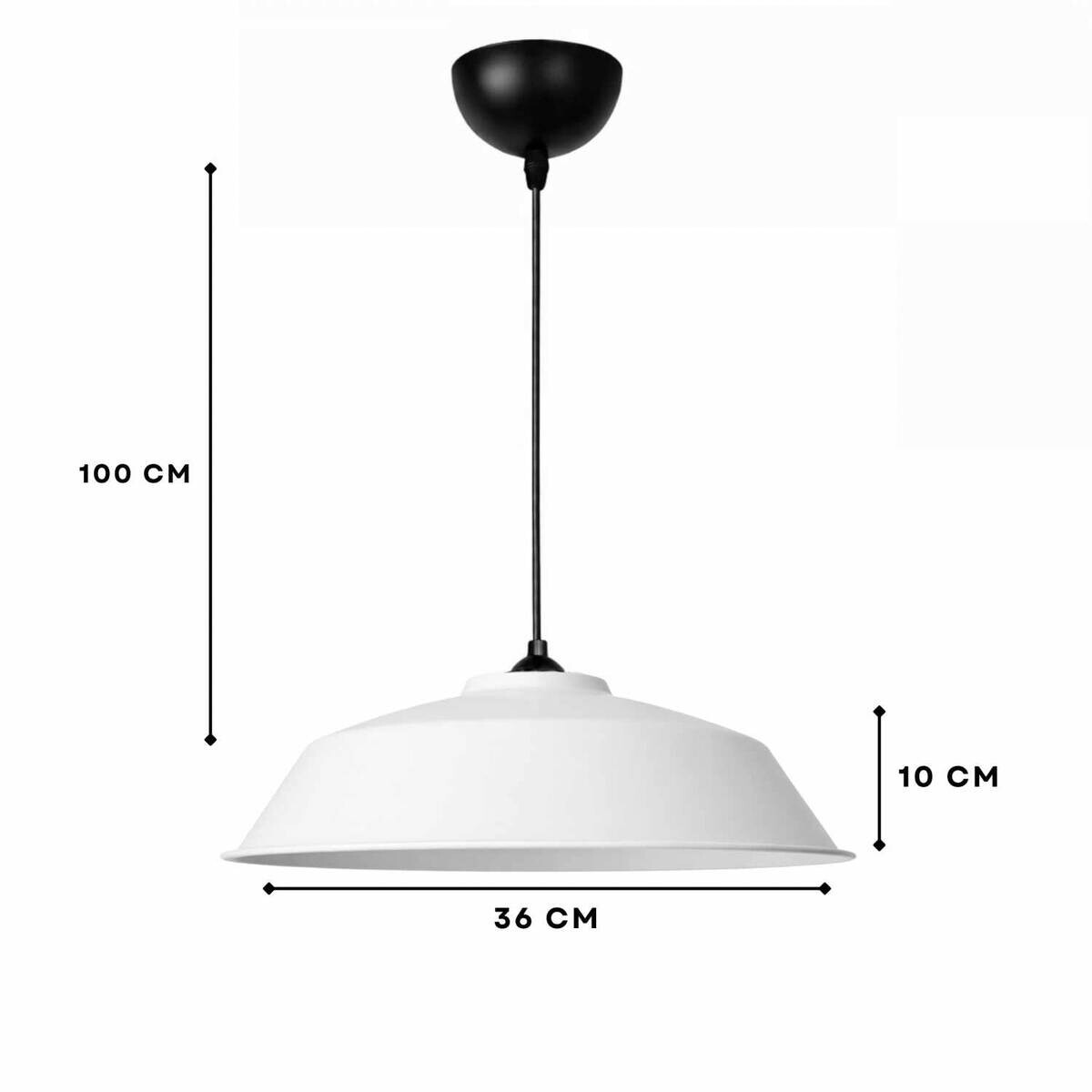 Opviq Pendelleuchte weiß B/H/T: ca. 35,5x120x35,5 cm E27 1 Brennstellen