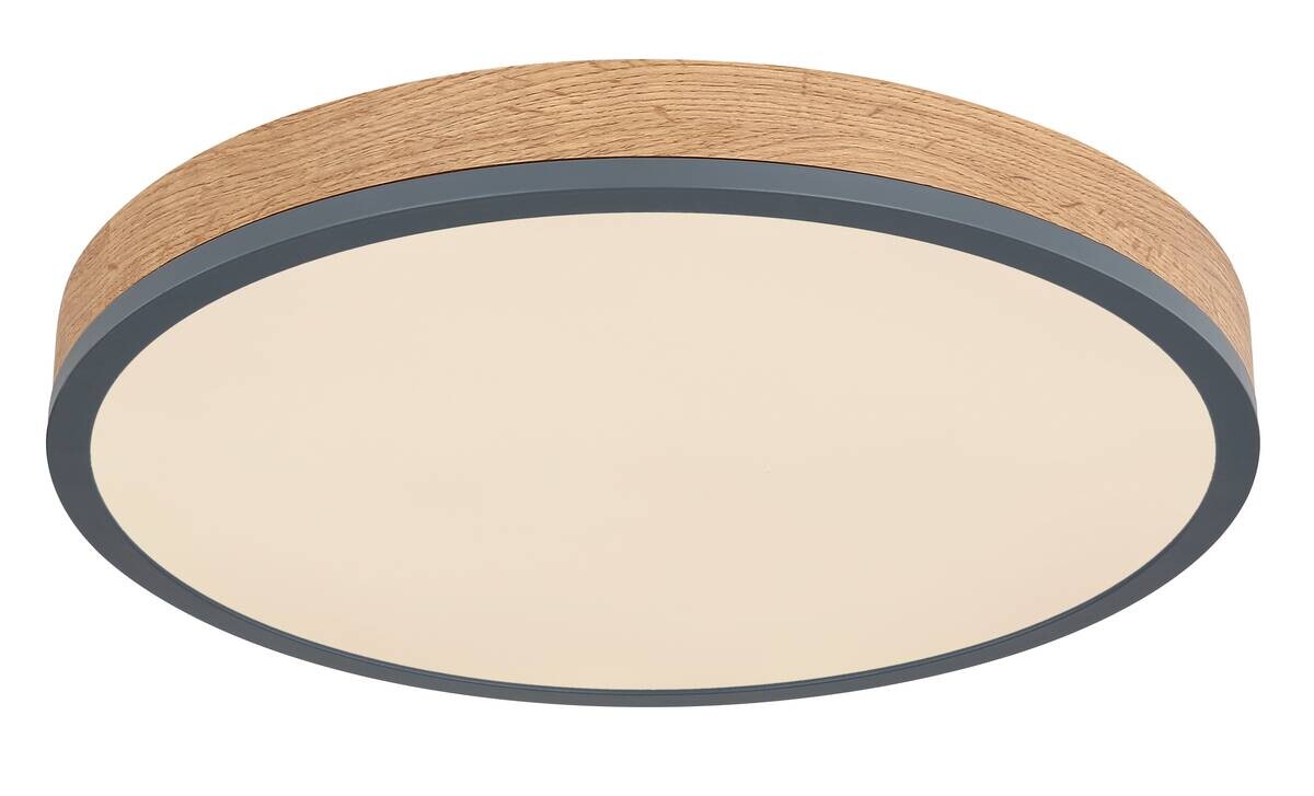 GLOBO LED-Deckenleuchte Opal Graphit Metall Kunststoff H/D: ca. 8,5x45 cm