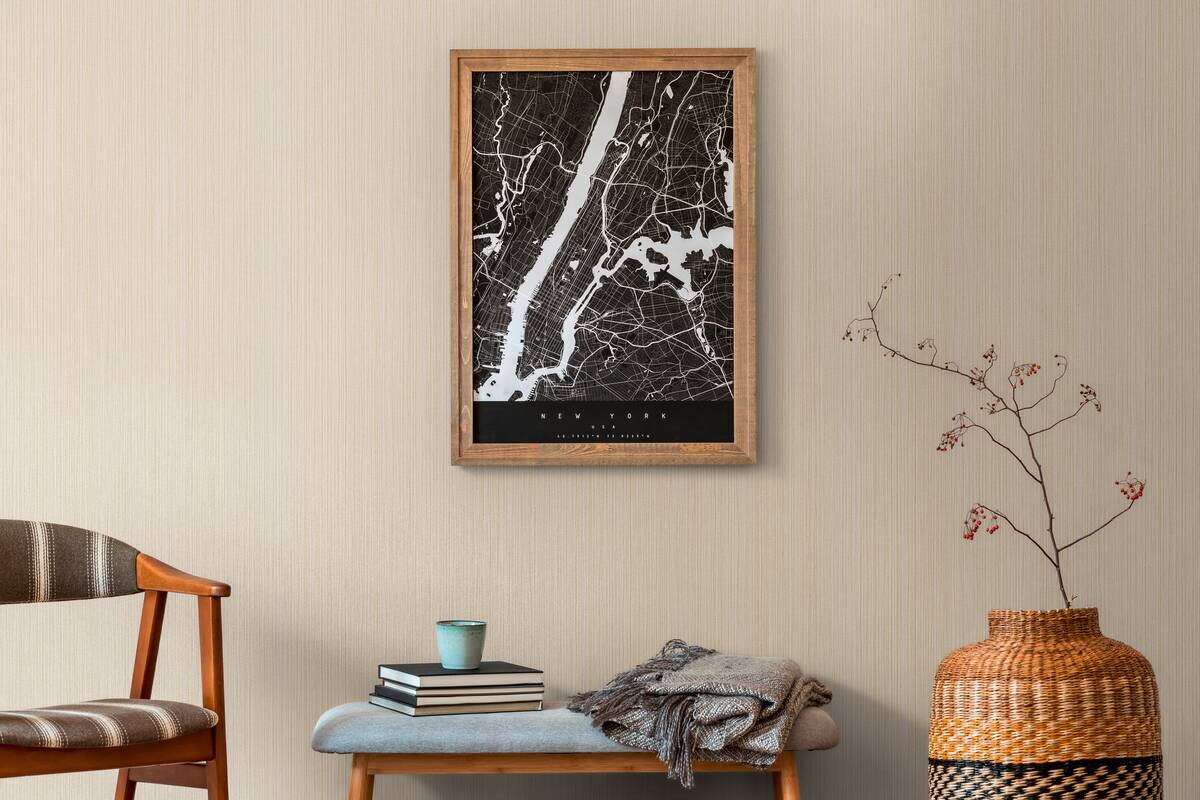 A.S.Creation Vliestapete grau gold beige B/H/D: ca. 53x1005x8 cm