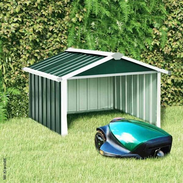 Rasenmäher-Garage grün B/H/L: ca. 97x63x92 cm