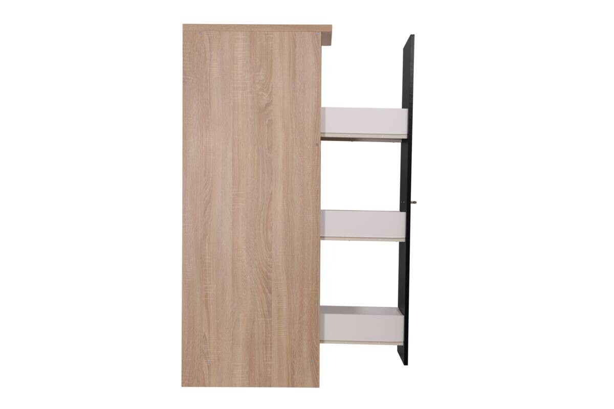 Apothekerschrank Merle schwarz B/H/T: ca. 30x145x60 cm