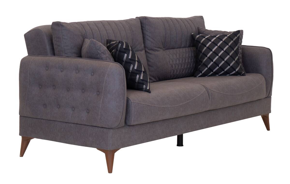 Sofa 3-2-1 Mislina blaugrau Microfaser