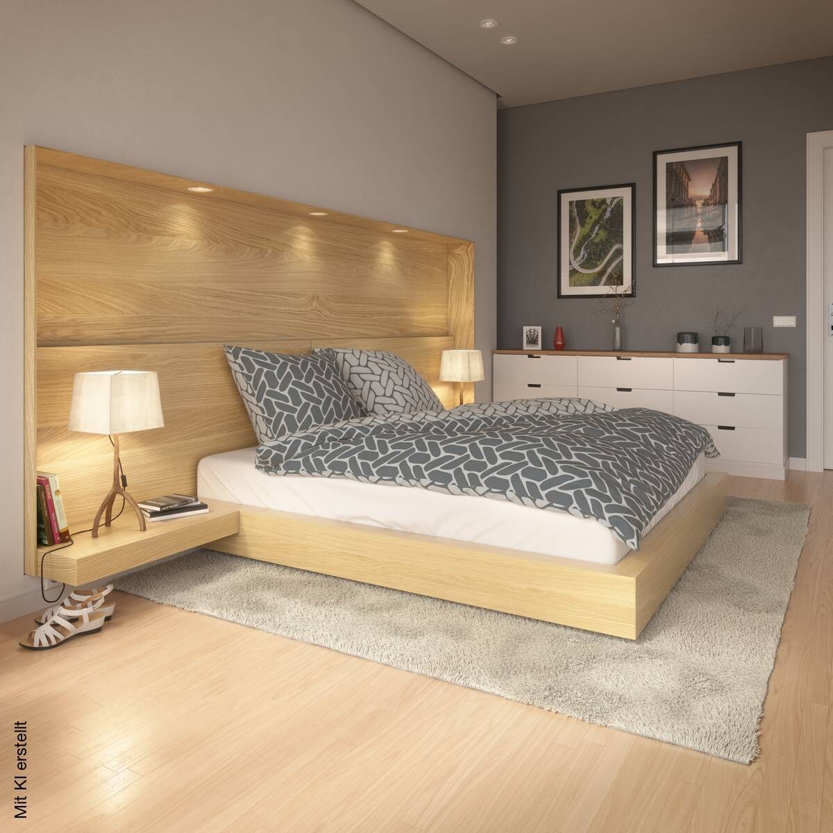 Baumwoll Bettwäsche Renforce grau 100% Baumwolle B/L: ca. 200x200 cm