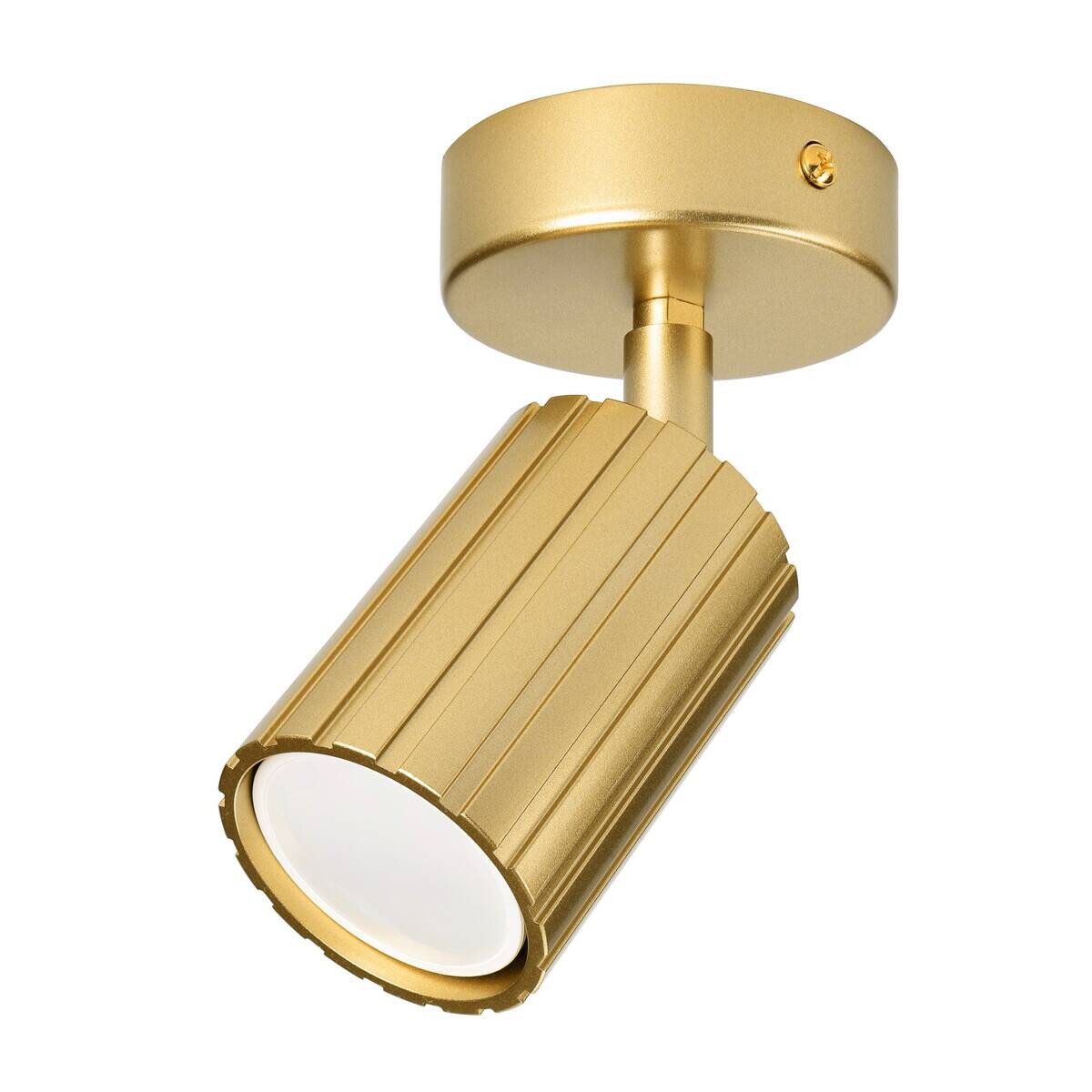 Lamkur Wandleuchte Prisma gold Stahl B/H/L: ca. 8x16x8 cm GU10 1 Brennstellen