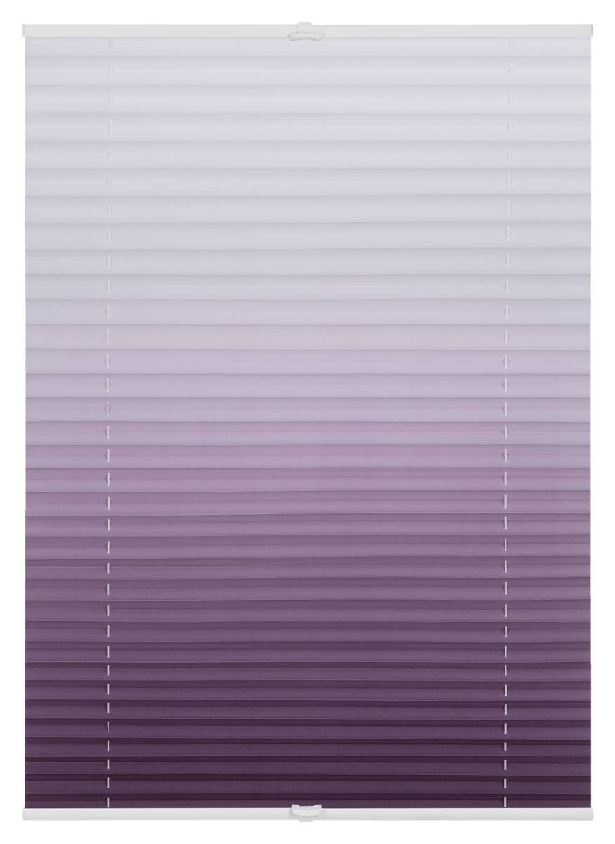 LICHTBLICK Spannplissee Farbverlauf lila B/L: ca. 120x130 cm