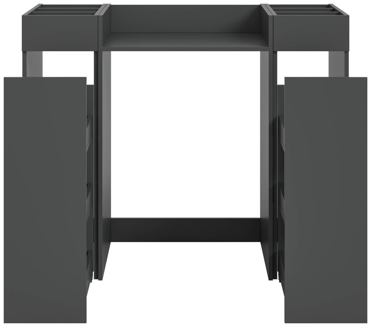 Waschmaschinenumbauschrank Free anthrazit B/H/T: ca. 124x101x60 cm
