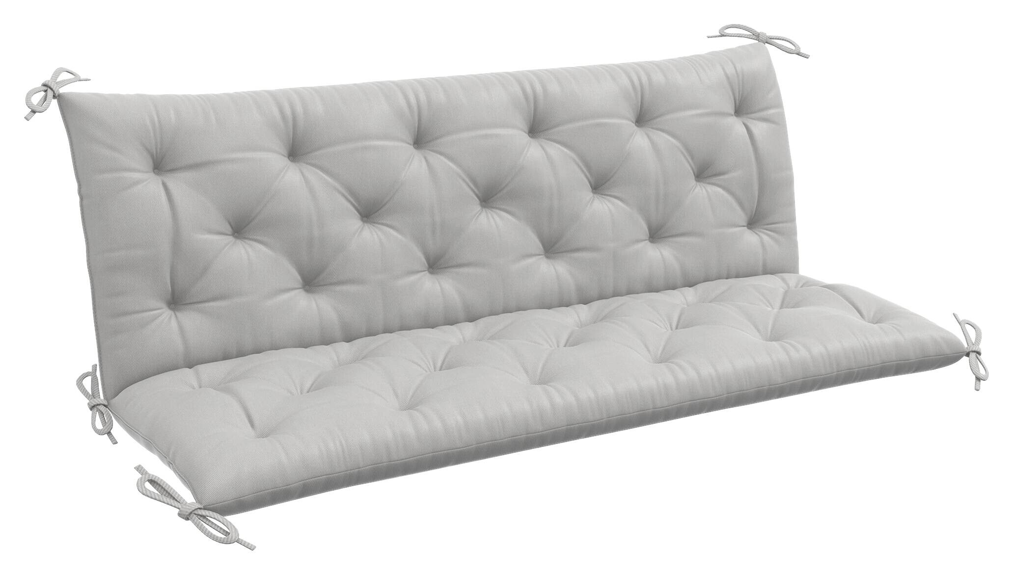 Outsunny Bankauflage hellgrau Schaumstoff B/H/L: ca. 98x8x150 cm