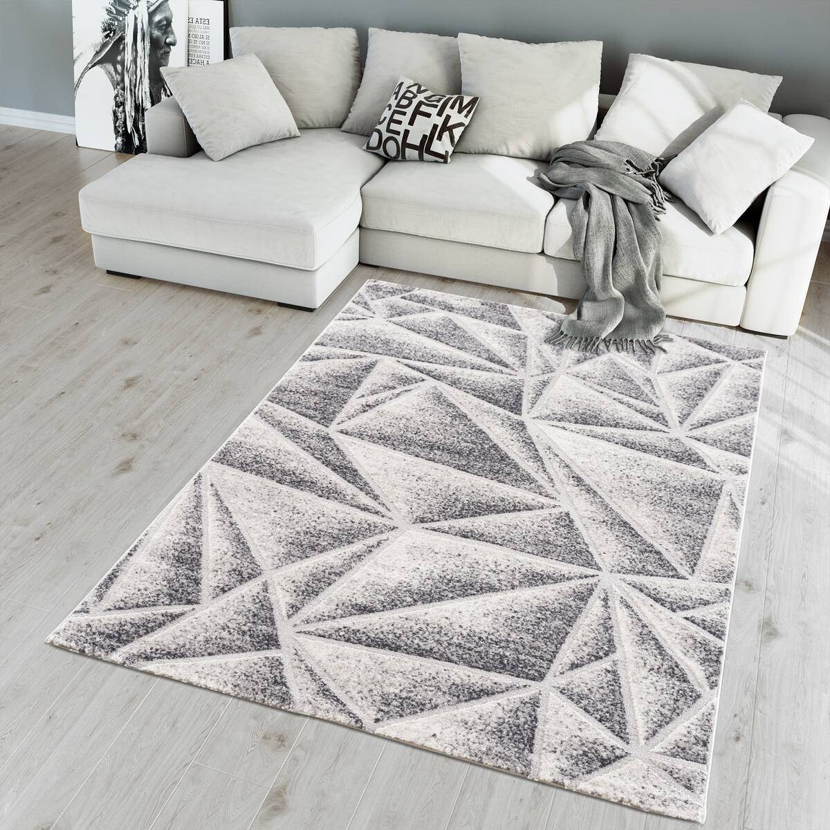 Sanat Teppich Evra grau B/L: ca. 120x160 cm