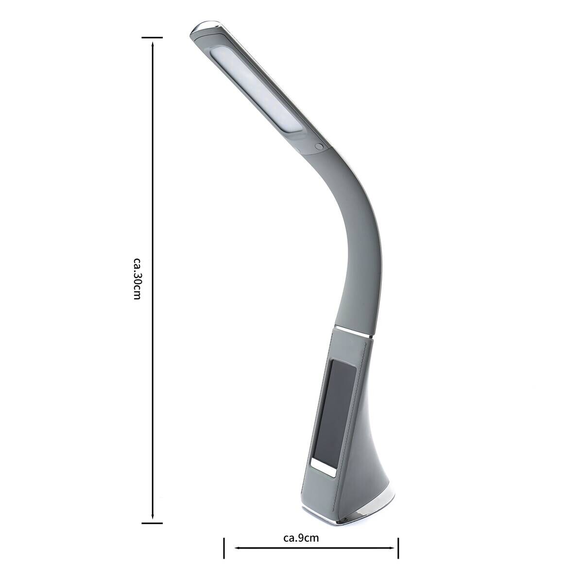 POCOline Schreibtischleuchte Elegance grau Kunststoff H: ca. 49 cm