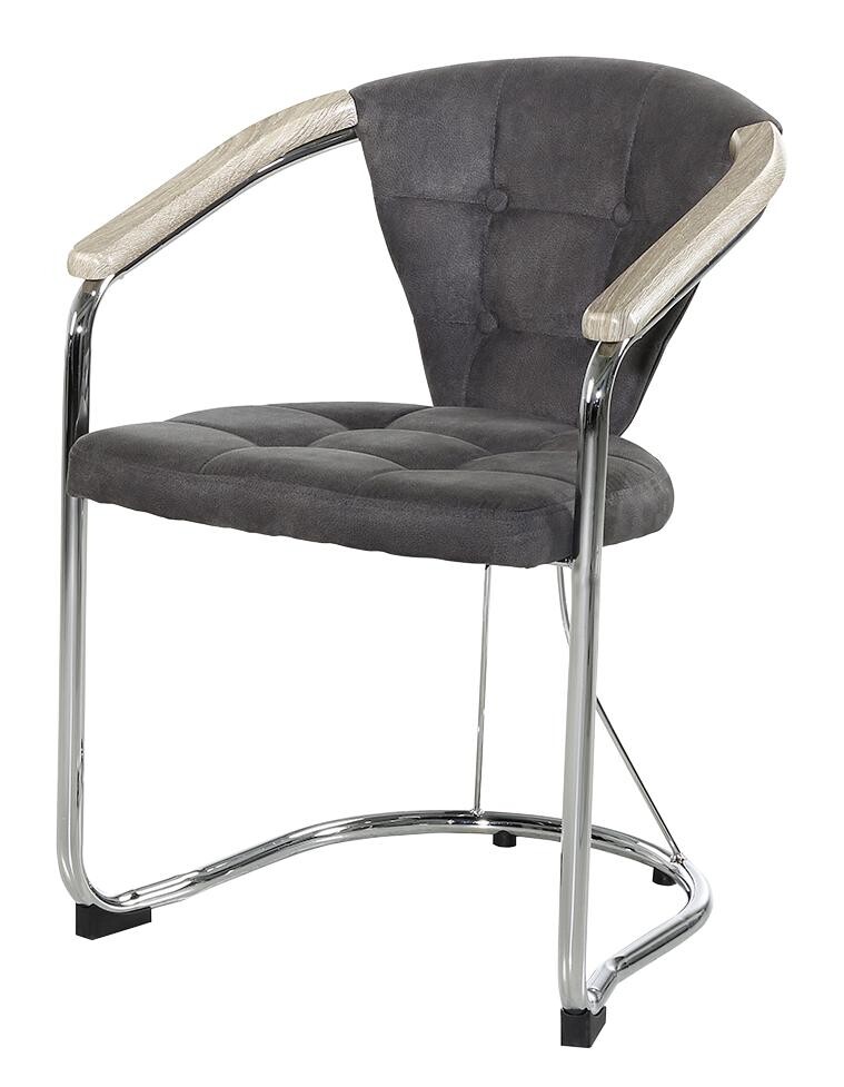 Armlehnstuhl grau Vintage B/H/T: ca. 60x80x62 cm