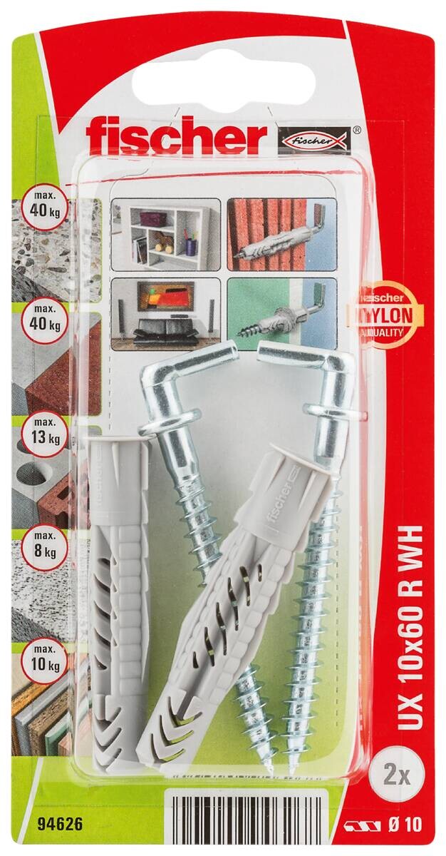 fischer Dübel- und Hakenset 2 tlg.