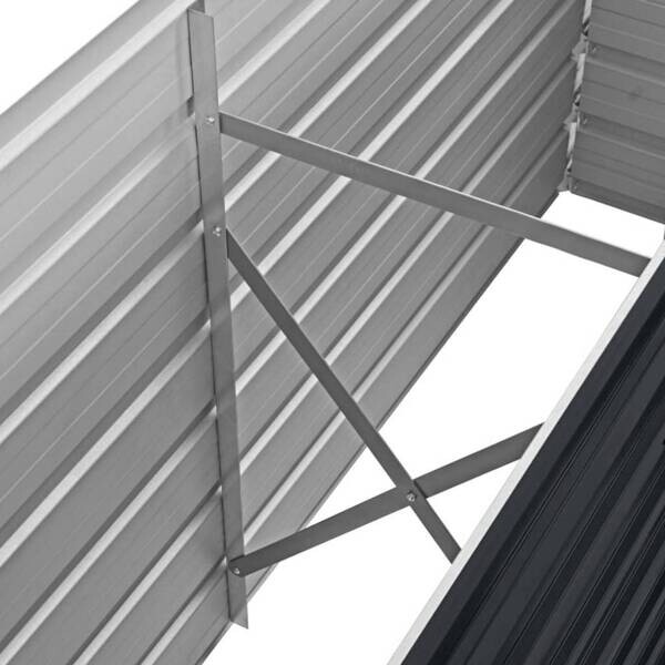 Hochbeet anthrazit Stahl B/H/L: ca. 40x45x160 cm