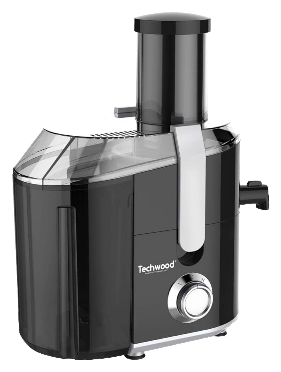 Techwood Entsafter TCF1808 schwarz Metall Kunststoff B/H/L: ca. 33x36x19 cm ca. 2,2 l