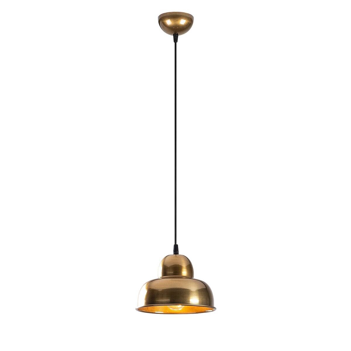 Opviq Pendelleuchte gold B/H/T: ca. 20x111x20 cm E27 1 Brennstellen