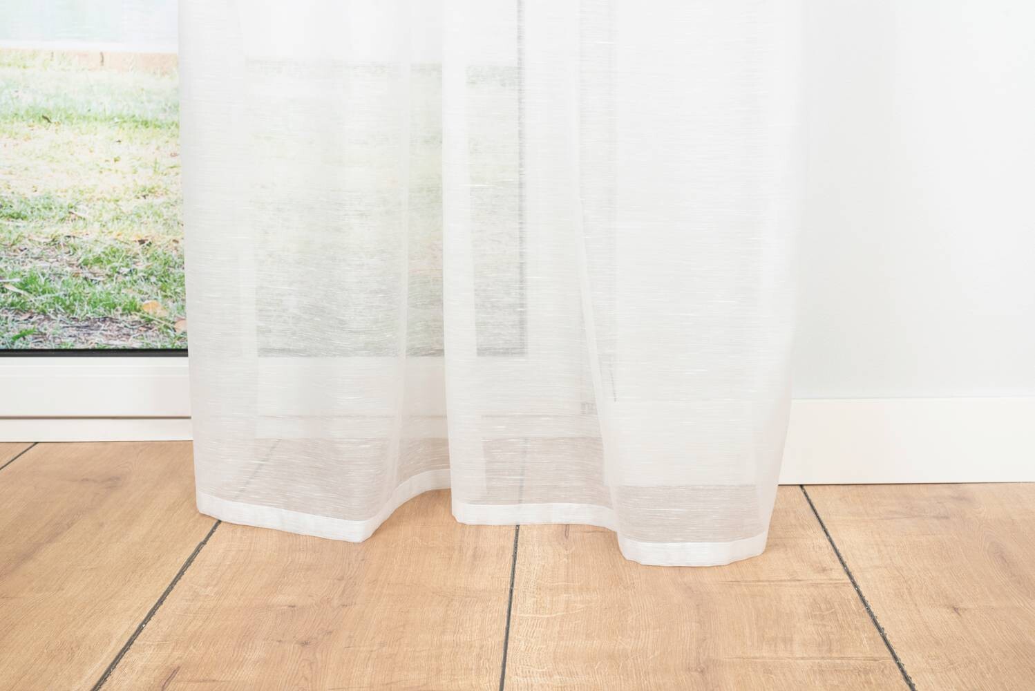 Ösenvorhang 2er Pack Soft weiß B/L: ca. 135x245 cm