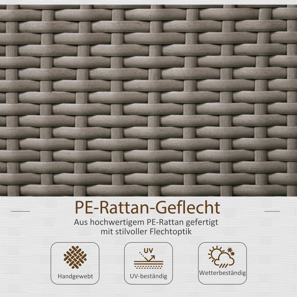 Outsunny Hochbeet grau B/H/T/L: ca. 29x103x29x103 cm