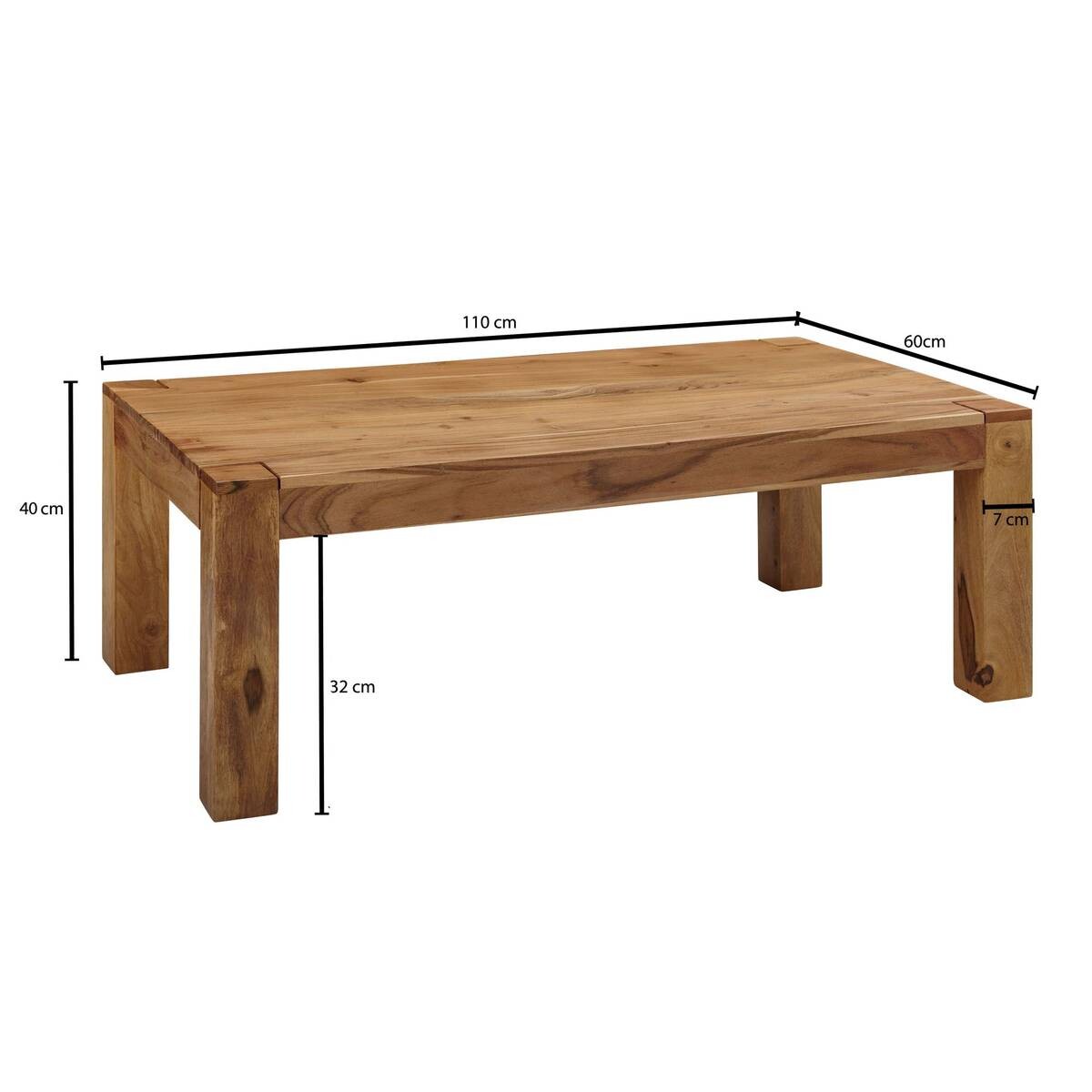 Couchtisch braun B/H/T: ca. 110x40x60 cm
