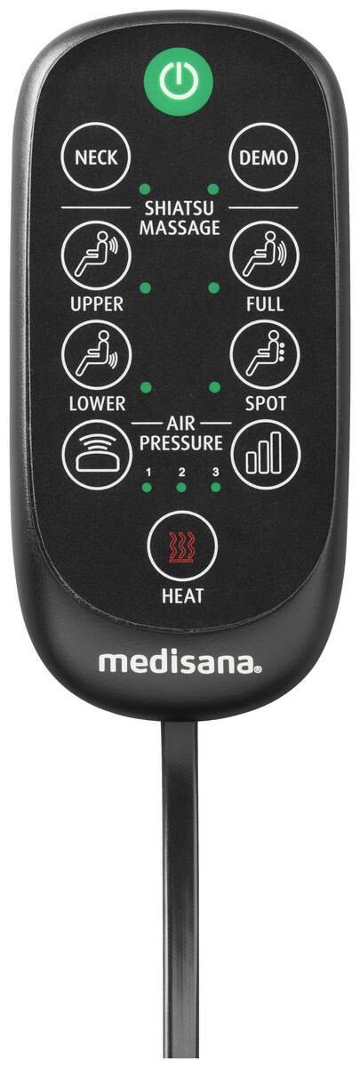 medisana Massagesitzauflage MC 823 schwarz B/H/T: ca. 42,5x110x18 cm ca. 40 W