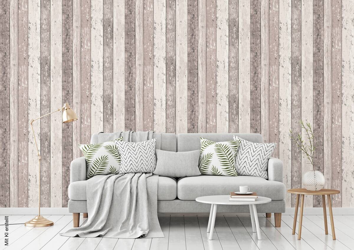 A.S.Creation Vliestapete Best of Woodn Stone 2nd Edition Holzoptik braun B/L: ca. 53x1005 cm