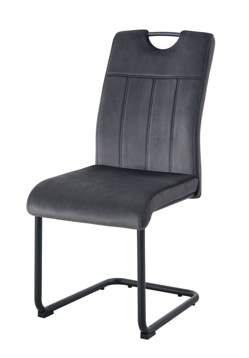 Schwingstuhl LISA, 2er Set anthrazit schwarz B/H/T: ca. 43x98x61 cm