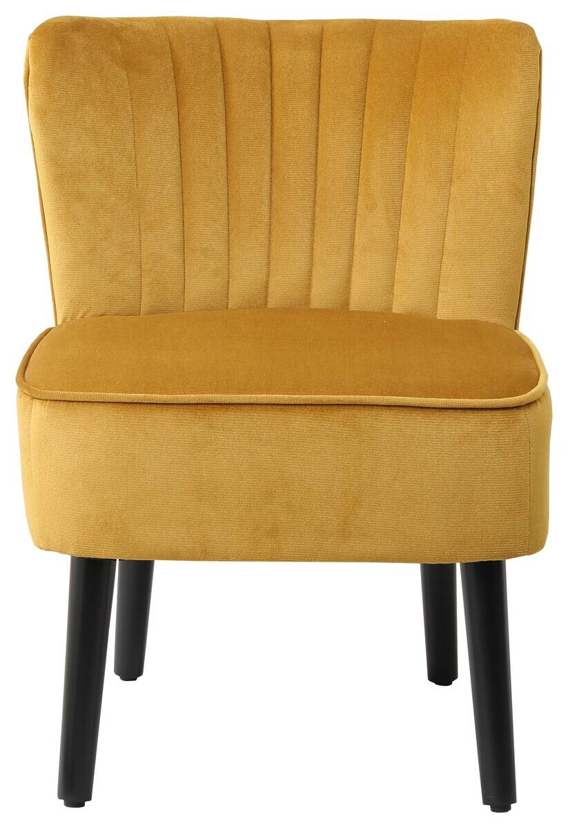 Sessel Emily gold Microfaser B/H/T: ca. 57x76x72 cm