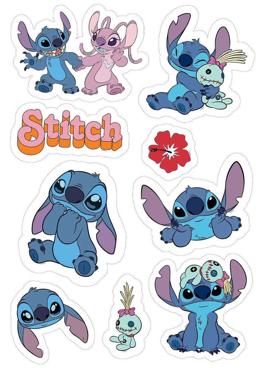 Wandsticker Lilo & Stitch B/L: ca. 50x70 cm