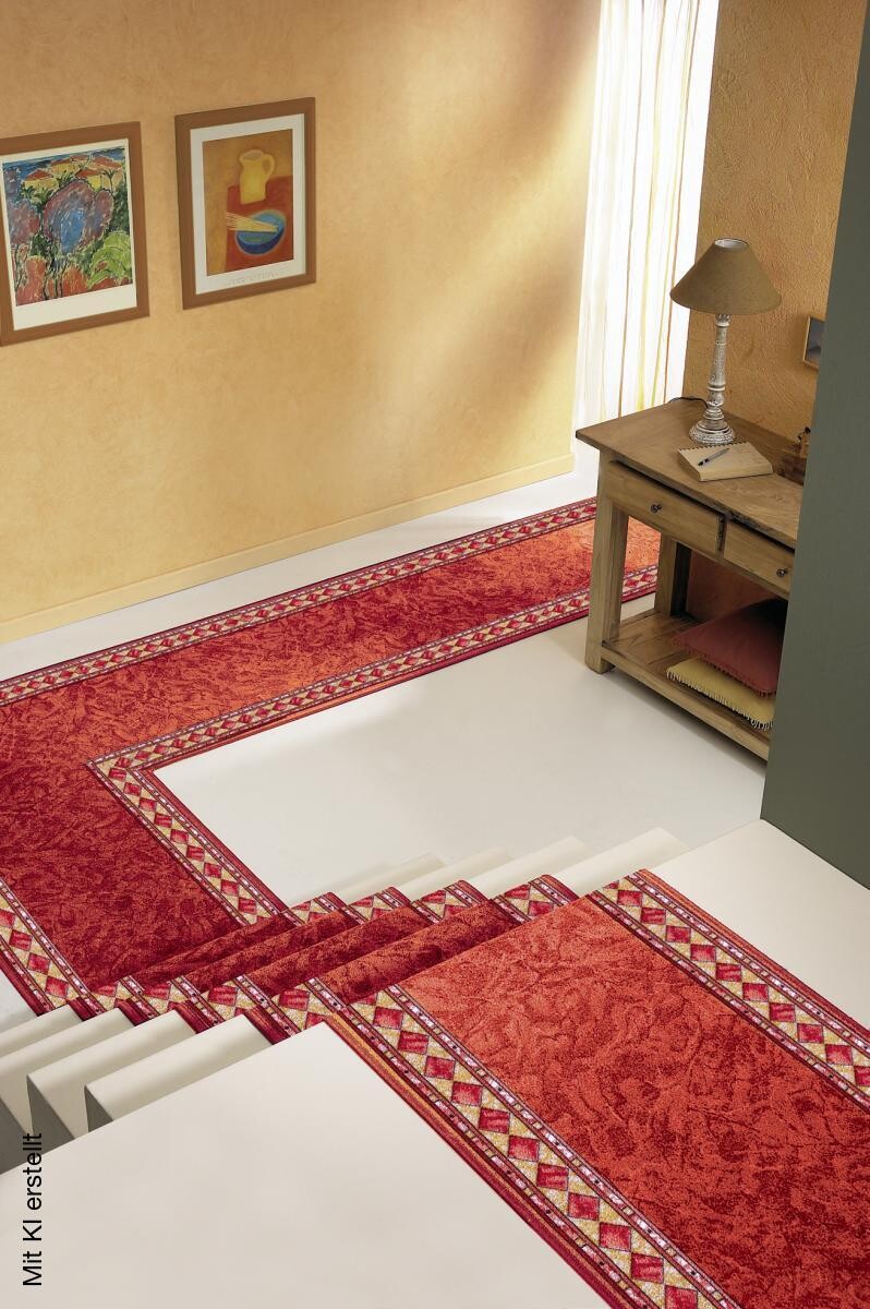 Läufer Cheops rot B: ca. 120 cm pro Meter