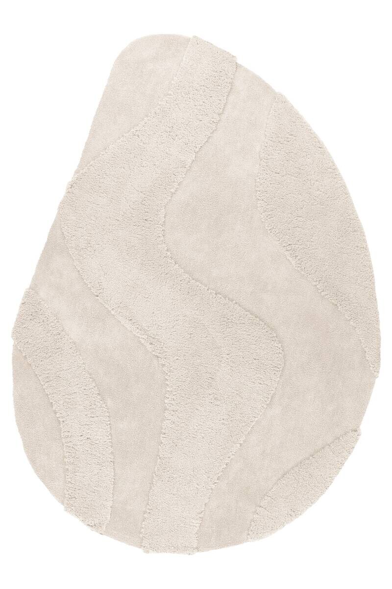 Kayoom Teppich Pulp 225 elfenbein B/L: ca. 160x230 cm