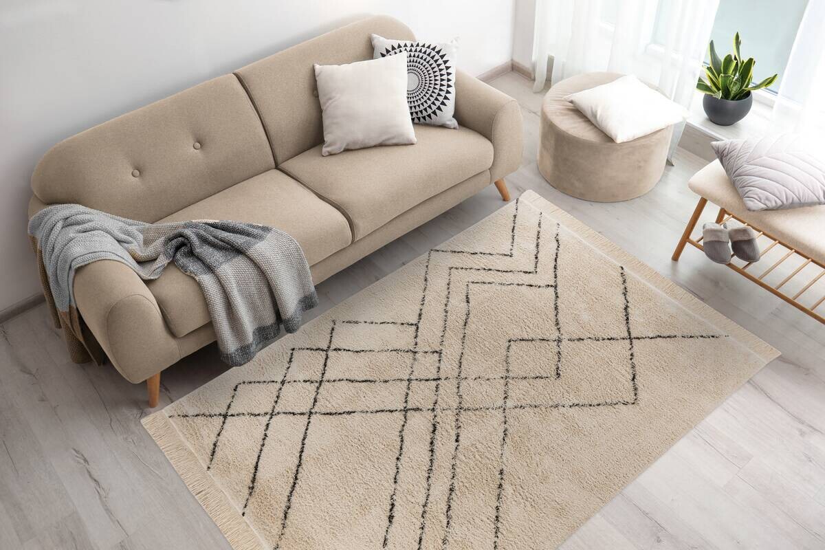 360Living Teppich Mylen schwarz B/L: ca. 120x170 cm