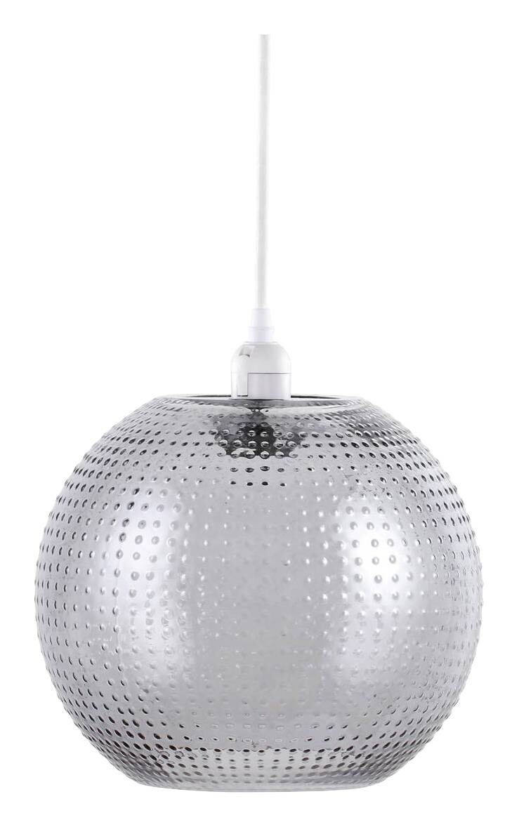 Kayoom Pendelleuchte Saturn grau Glas B/H/L: ca. 26x26x26 cm E27 1 Brennstellen