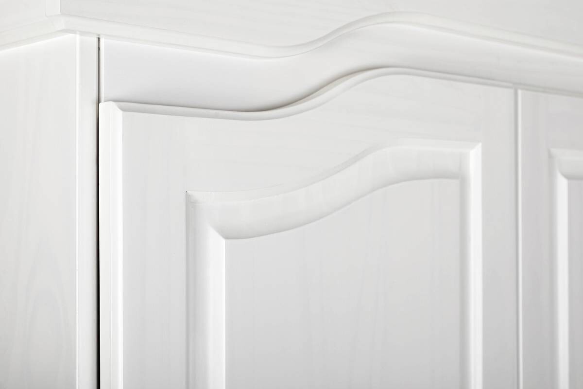 Kleiderschrank Isny weiß B/H/T: ca. 182x198x60 cm