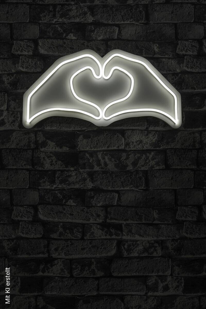 Opviq LED-Wandleuchte weiß PVC B/H/T/L: ca. 50x25x3x50 cm