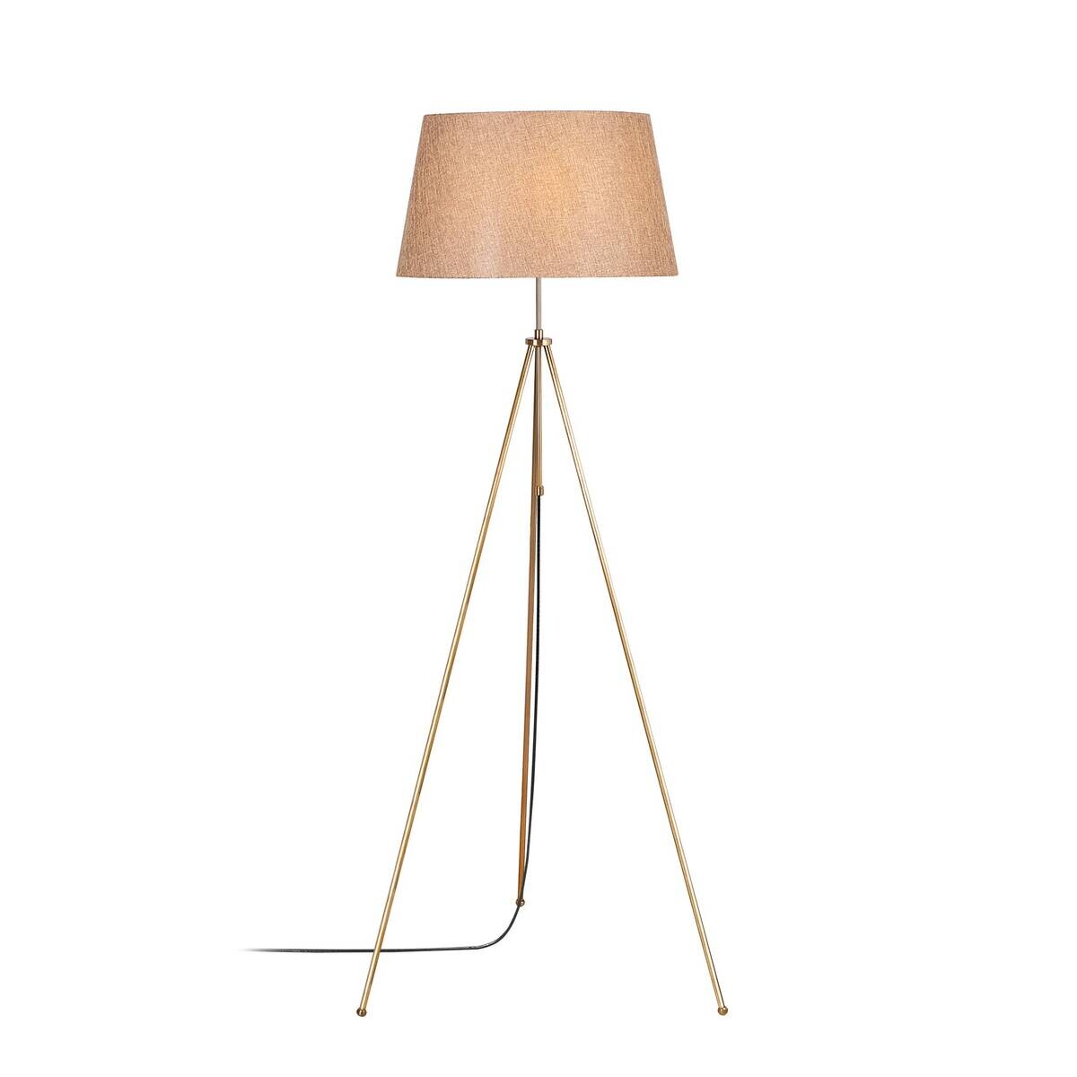Opviq Stehleuchte braun B/H/T: ca. 65x165x65 cm E27 1 Brennstellen