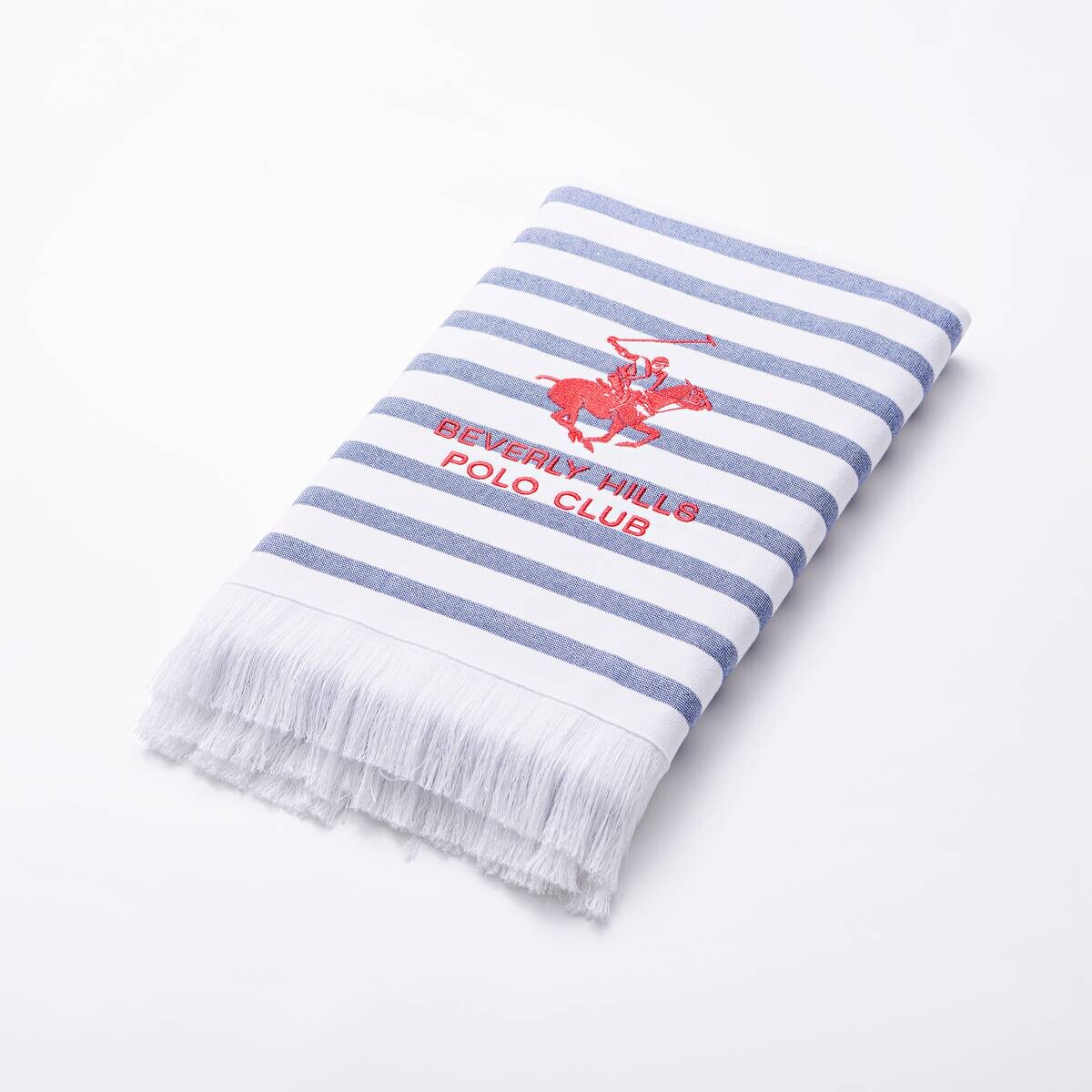 POLO CLUB Hamamtuch POLO CLUB blau Baumwolle B/L: ca. 80x165 cm