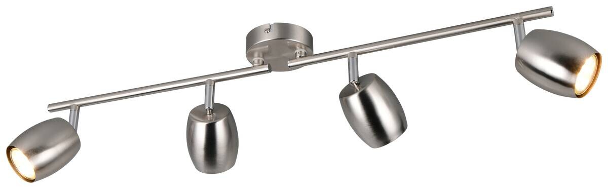 Reality Spots Nancy nickel matt Metall B/H/L: ca. 70,5x15,5x8 cm GU10 4 Brennstellen