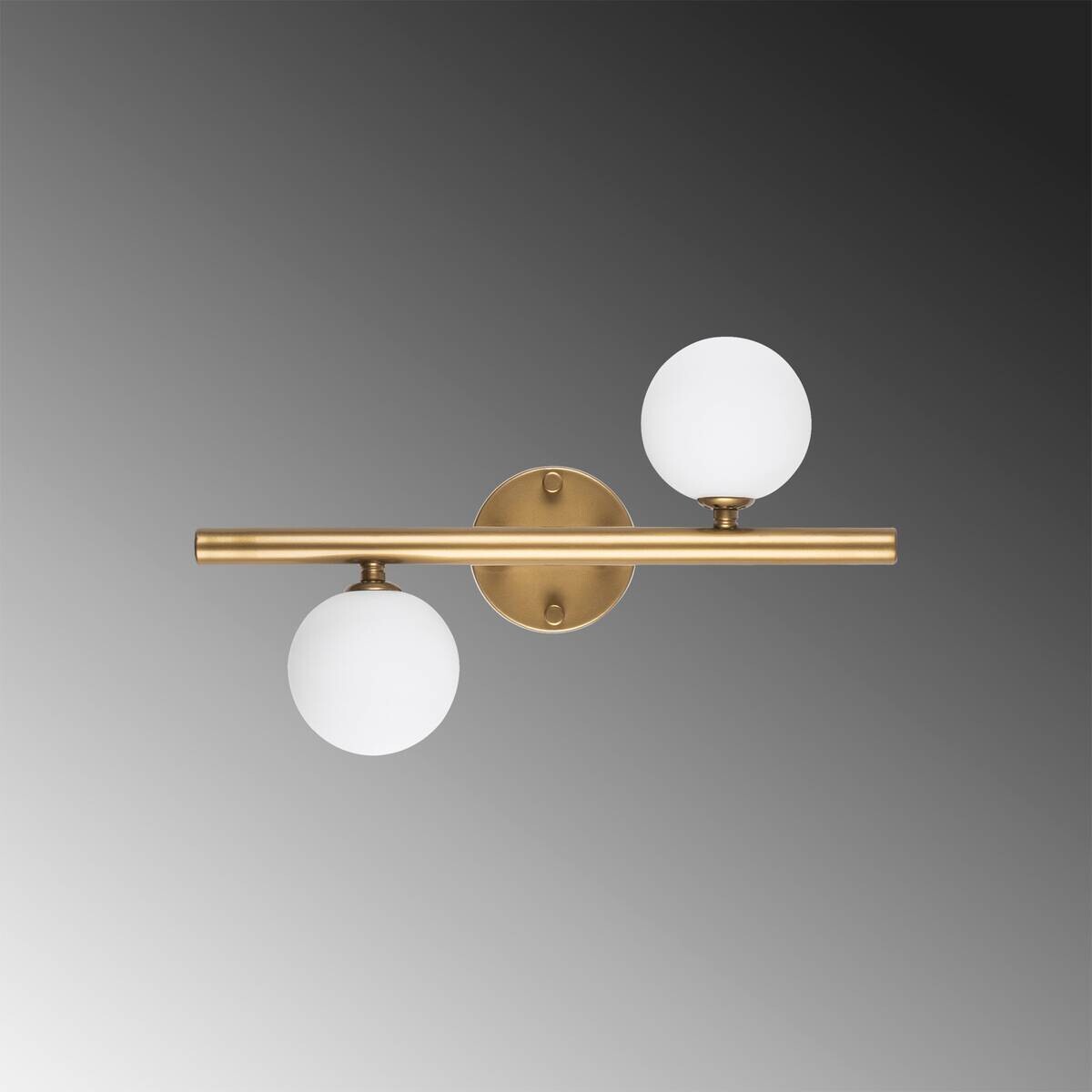 Opviq Wandleuchte Domino gold Glas Metall B/H/T/L/D: ca. 12x26x12x40x10 cm G9 2 Brennstellen
