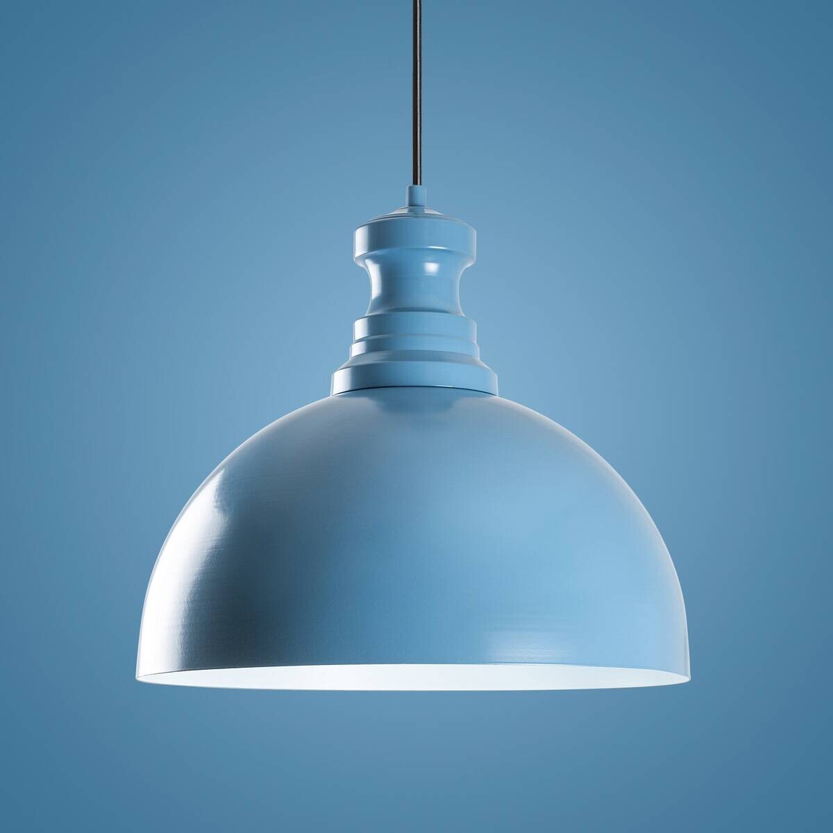 Opviq Pendelleuchte blau B/H/T: ca. 40x134x40 cm E27 1 Brennstellen