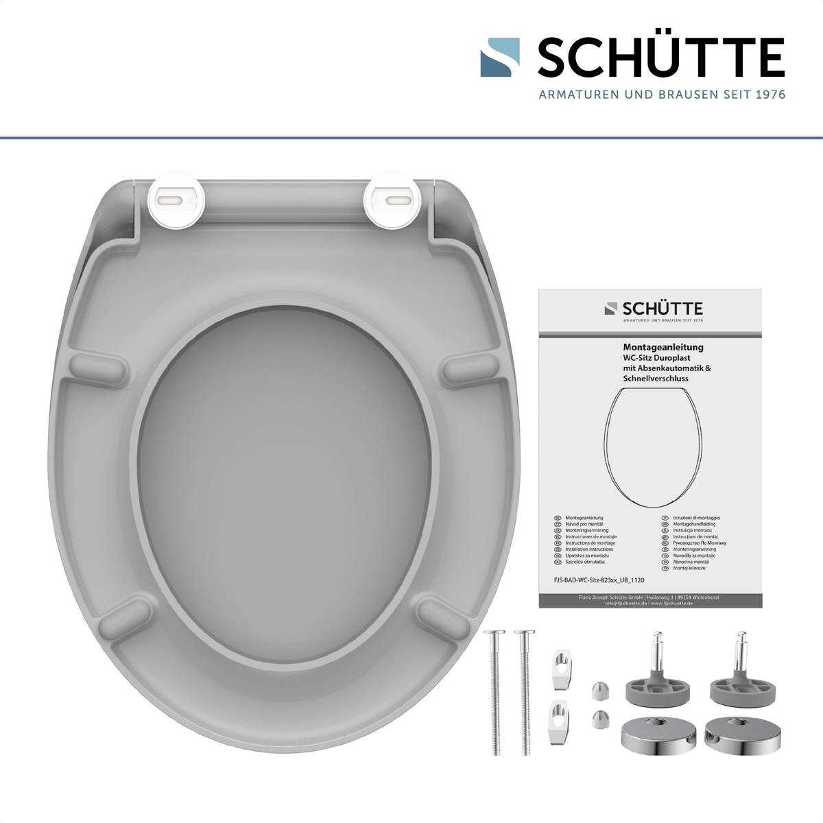 Schütte WC-Sitz GREY Duroplast