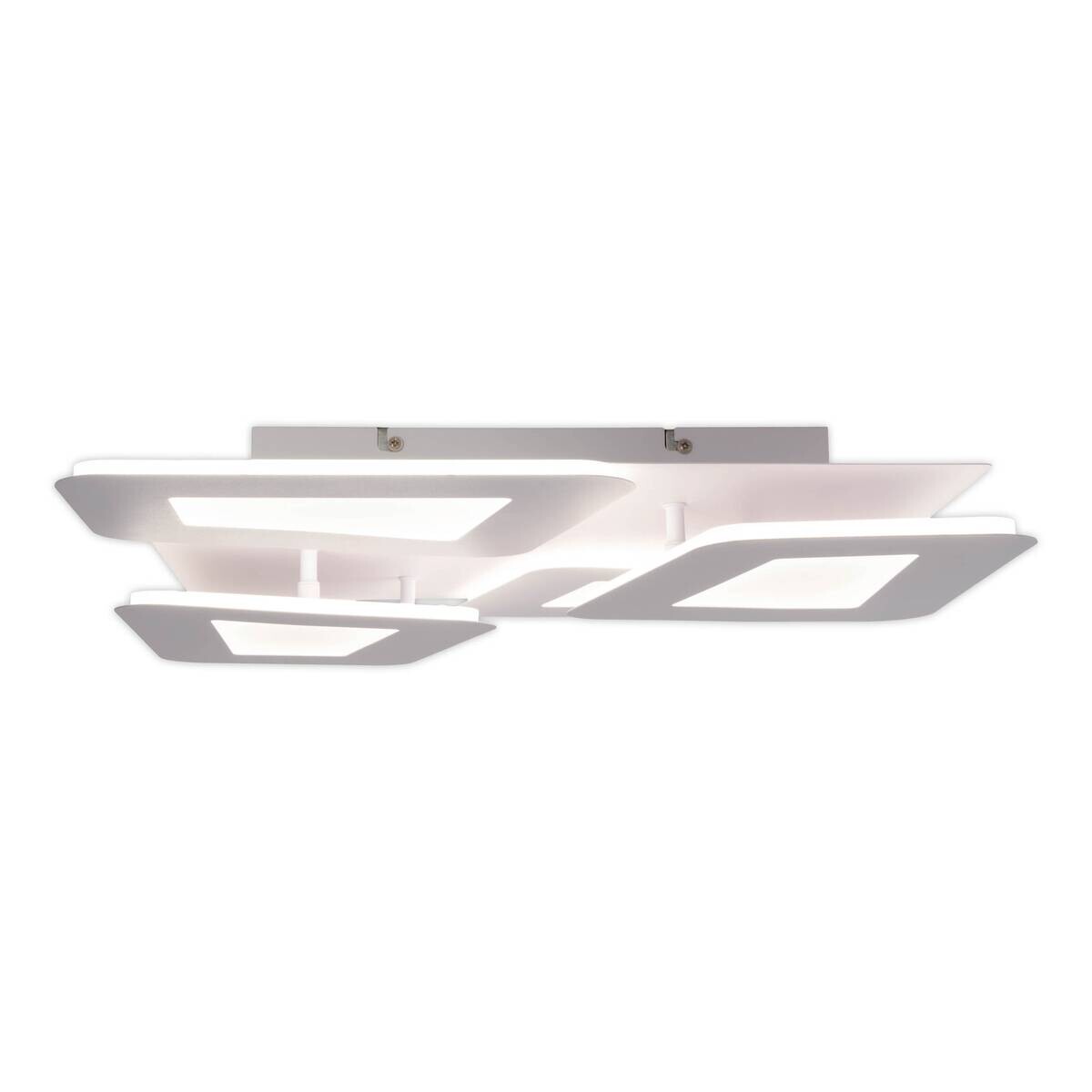 Näve Leuchten LED-Deckenleuchte weiß Metall Kunststoff B/H/T: ca. 48x8x48 cm
