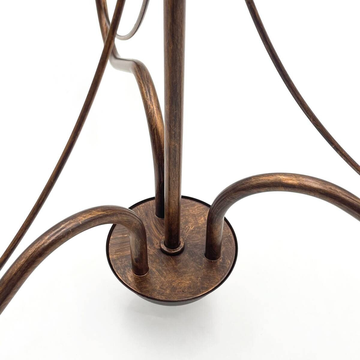 Lamkur Pendelleuchte braun Stahl B/H/L: ca. 53x71x53 cm E14 3 Brennstellen