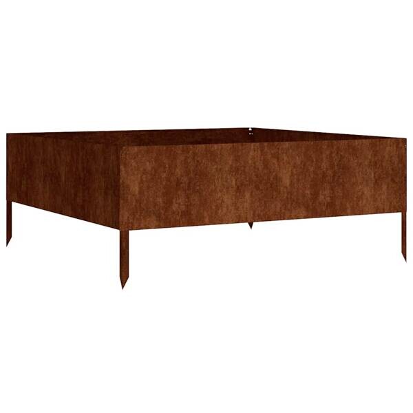 Garten-Hochbeet braun Stahl B/H/L: ca. 100x41x100 cm