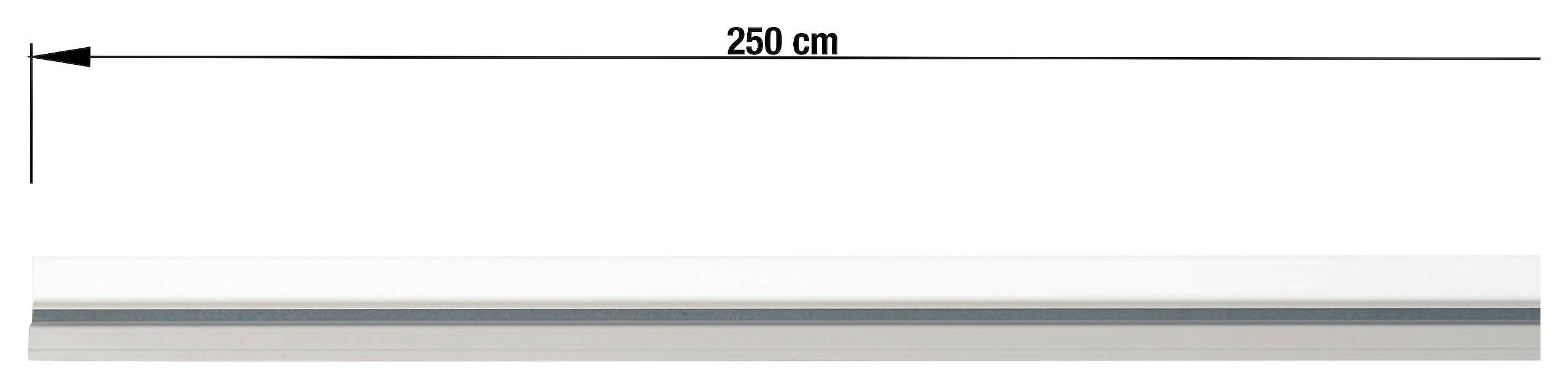 ondeco Alu-Schiene Level weiß Metall L: ca. 250 cm 1 Läufe