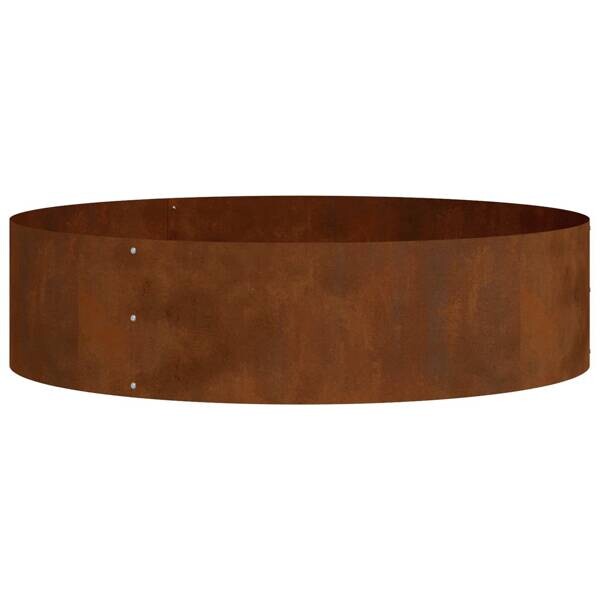 vidaXL Pflanzring braun Stahl B/H/L: ca. 80x20x80 cm